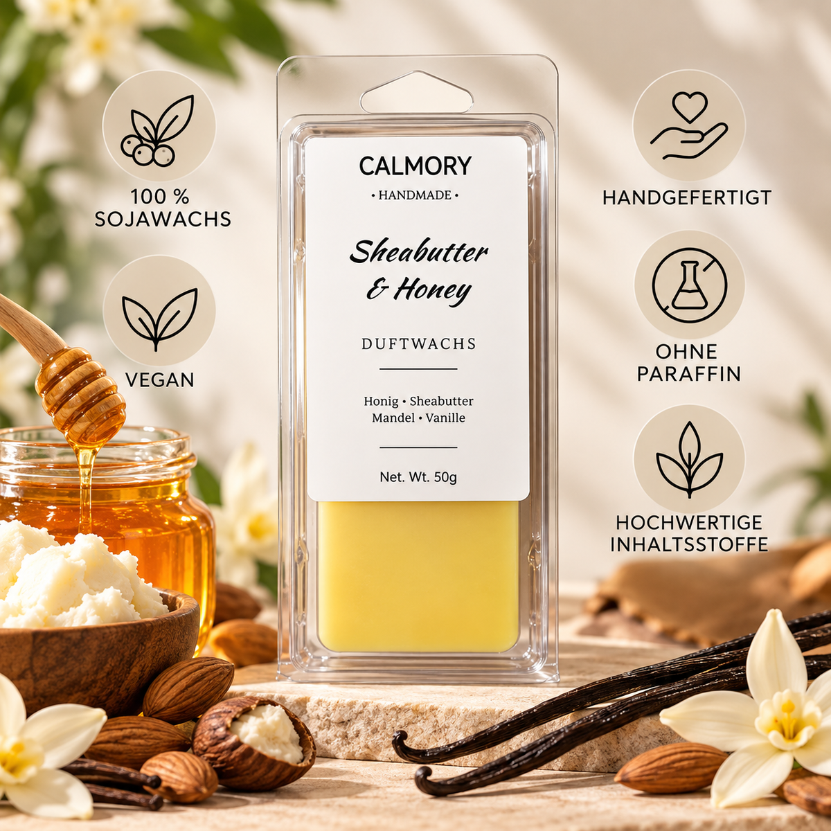 Sheabutter & Honey Duftwachs 50 g